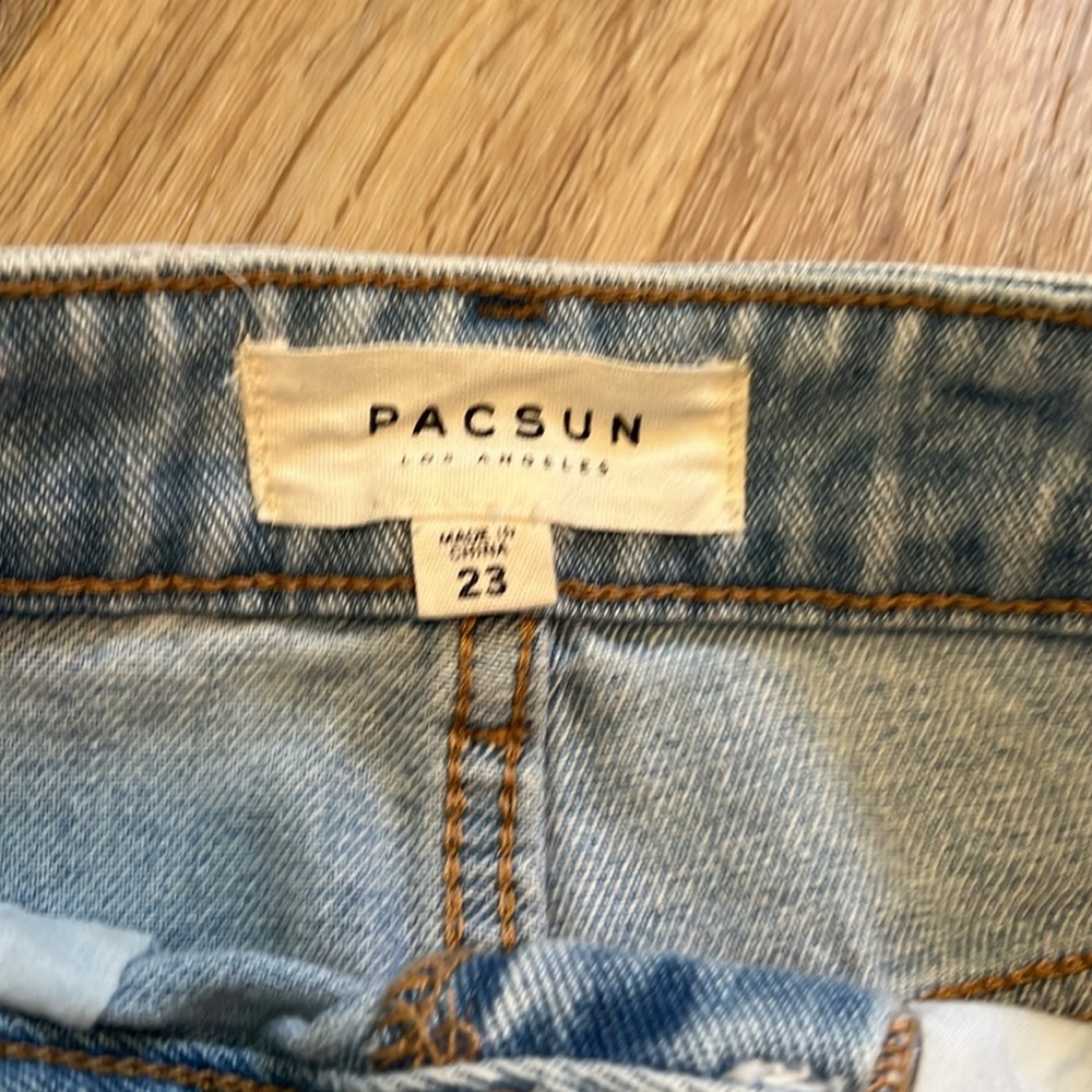 Pacsun distressed Jean skirt women’s size 23 - Picture 9 of 11
